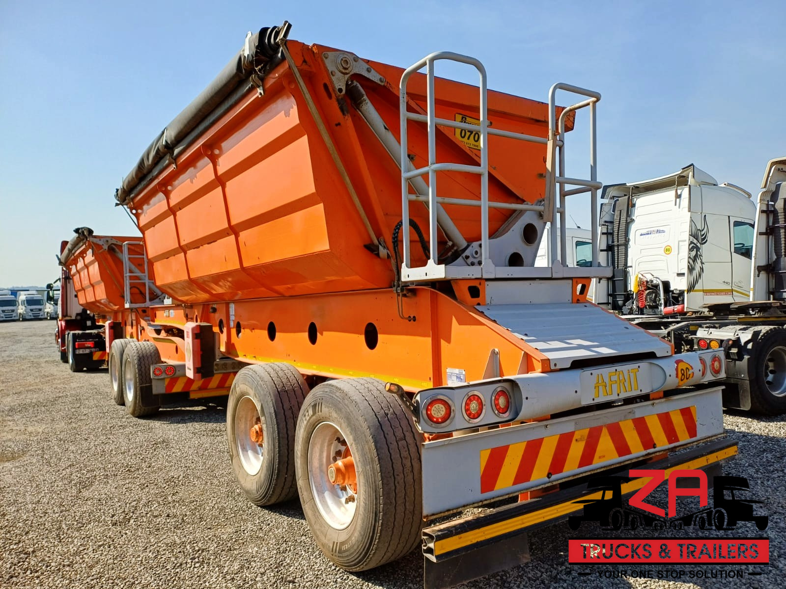 2021 AFRIT 25 CUBE SIDE TIPPER TRAILER #53107